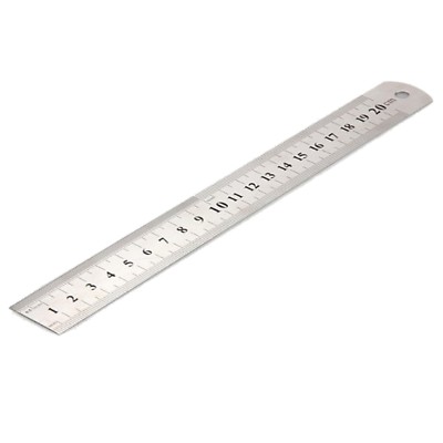 Double Side Metal Ruler Stainless Steel- 30cm-20cm-15cm 12"/ 8"/6 - Foto 6