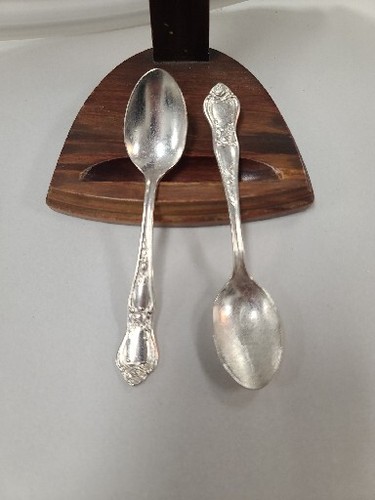Antique -R.C.Co. ~ Rose Pattern ~ 4 Serving Pieces ~ 2 Forks & Demitasse Spoons - Picture 9 of 24
