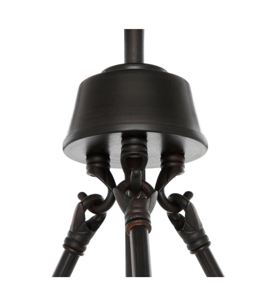 World Imports ES5959OB4 1-Light Oil-Rubbed Bronze Pendant w/Frosted Glass Shade - Image 3 of 4