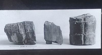 1913, Coal Specimens From Carbondale, Pennsylvania, Magic Lantern Glass Slide