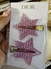 Dior Beauty Star Hair Clips Miss Dior GWP Limited Edition New Pink Set Authentic
