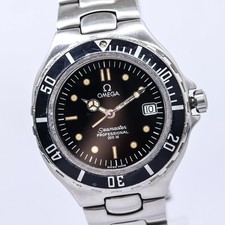 Vintage OMEGA Seamaster Professional 200m 396.1042 Quartz Black 36mm Men