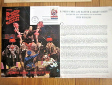 AMERICAN CIRCUS RINGLING BROTHERS BARNUM BAILEY LARGE CIRCUS 1966 FIRST DAY CARD