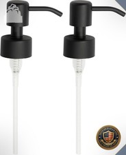 Soap Dispenser Pump Replacement Head 28mm Brushed Stainless Steel Black