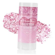 Body Glitter Stick,Face Hair Glitter Makeup,Sparkling Mermaid Sequins Pink