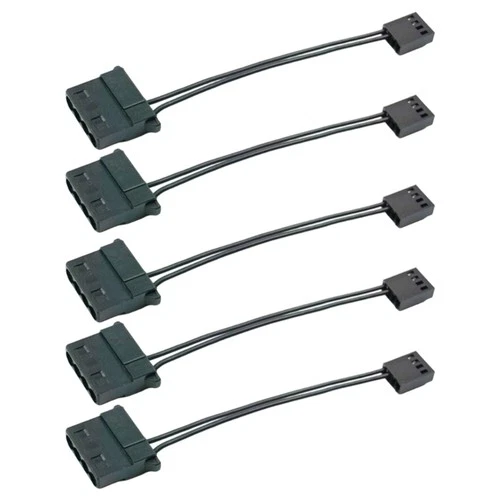 2/5PCS 4pin Fan Adapter Cables 10cm Reliable Computer Power Connector