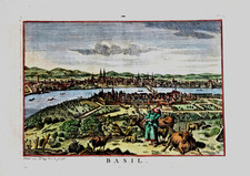 SWITZERLAND - BASEL - BASIL, PUBLISHED BY THOMAS SALMON 1759.