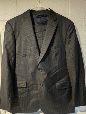 vitale barberis canonico Mens Blue/gray Pinstripe Suit Used Nice Condition