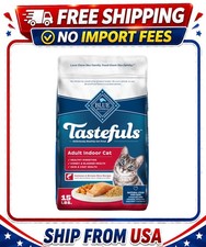 Blue Buffalo Tastefuls Dry Food, Adult Indoor Cat, Salmon and Brown Rice, 15-lb