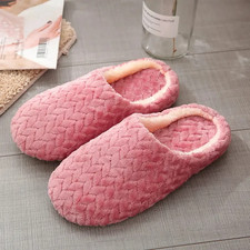 Unisex Fluffy Home Slippers Soft Lightweight anti Slip Comfortable Indoor Slides
