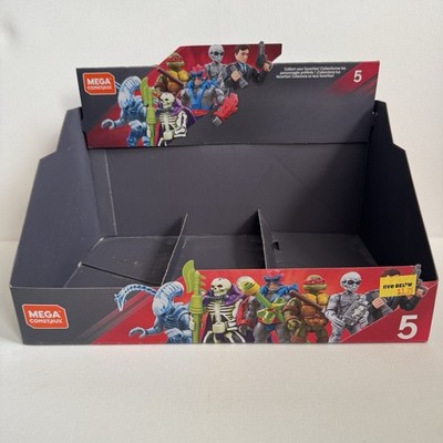 Mega Construx Heroes Series 5 Empty Retail Display Box MOTU TMNT Aliens X-Files