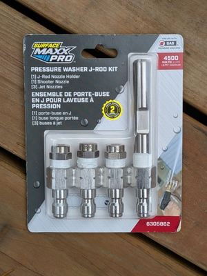 #ad Surface Maxx Pro High Pressure Washer J Rod Nozzle Kit 6305862 Power Sprayer $16.99