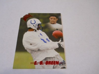 E.G. GREEN ROOKIE RED PARALLEL INDIANAPOLIS COLTS 1998 PLAYOFF ABSOLUTE