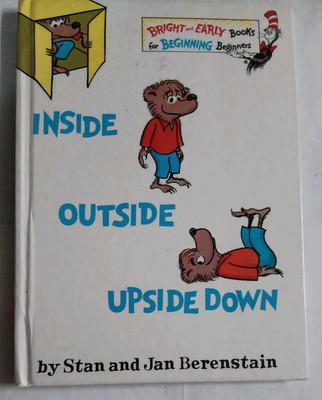 Vtg 1968 Inside Outside Upside Down Dr. Seuss Berenstain Bears Begginner HC Book