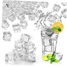 Fake Ice, Clear Fake Ice Cubes Acrylic, 17 mm 100 PCS Acrylic 17 Mm-100pcs