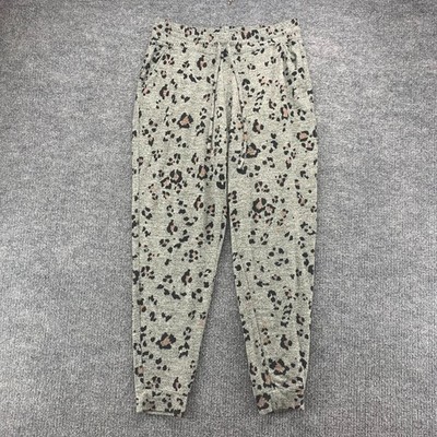Maurices Pants Womens Medium M Gray Animal Print Stretch Tapered Leg Pull On 29