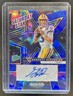 2025 Prizm Draft Garrett Nussmeier Saturday Star Signatures Blue Ice Auto #/35