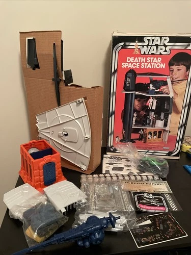 STAR WARS Vintage Original DEATH STAR PLAYSET KENNER Open Box 1977