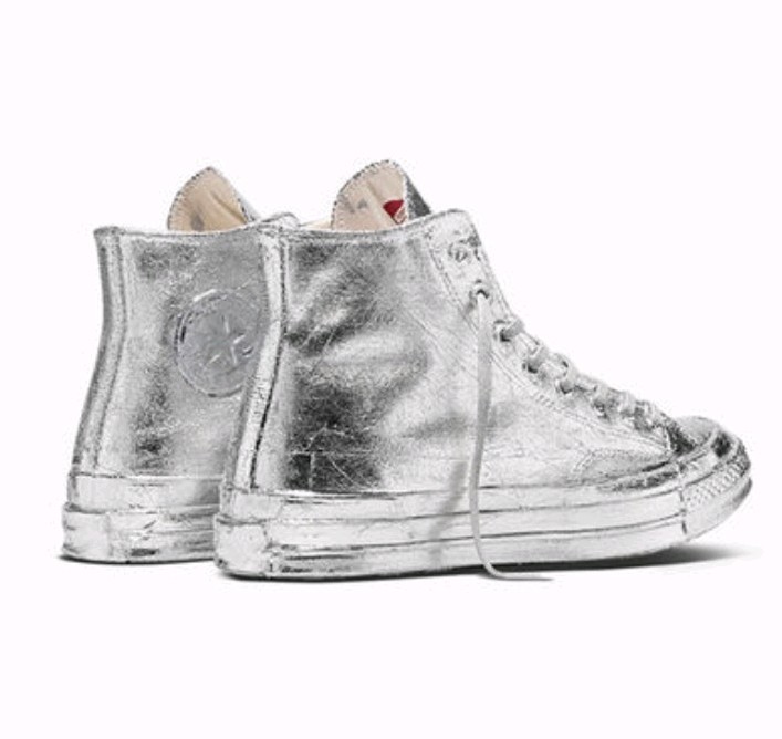 Converse Chuck 70 Limited Edition Silver Foil rrp 180 UK SIZE 5 image 6