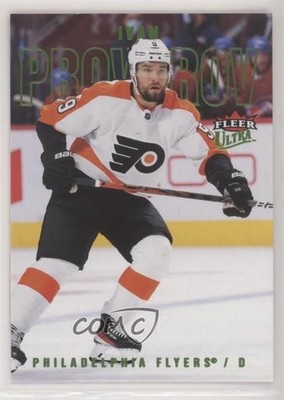 2021-22 Upper Deck Fleer Ultra Green Foil 14/25 Ivan Provorov #127 0kp6