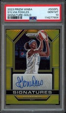 2023 Prizm WNBA Sylvia Fowles Signatures Gold /10 PSA 10 Pop 2 Autograph Auto