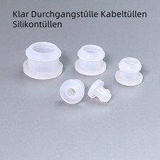 Durchgangstülle Kabeltüllen Silikontüllen Gummistopfen Kabeldurchführung Klar