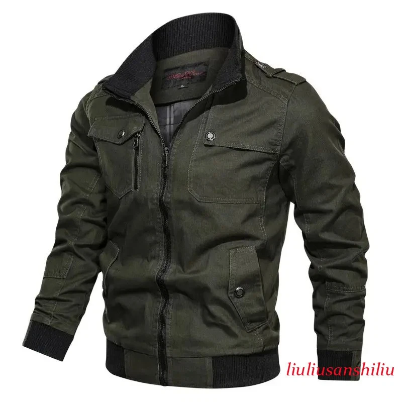 Men Tactical Short Jacket Military Coat Hiking Cargo Workwear Casual Outwear Hot