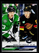 2023-24 Upper Deck #450 Wyatt Johnston / Andrei Kuzmenko CL