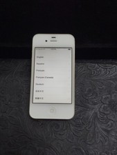 Apple iPhone 4 - 16 GB - White NOT SURE IF UNLOCKED AS IS SEE PHOTOS FOR DETAI