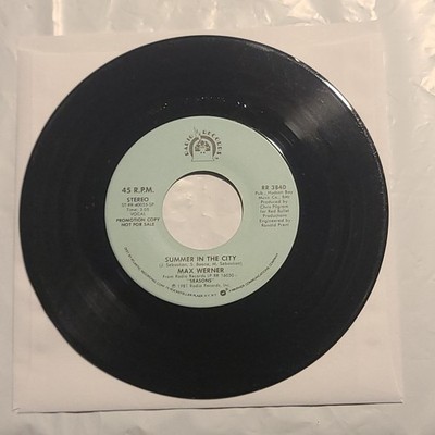 Max Werner - Summer In The City/ Same - Radio Promo 45 RPM Record