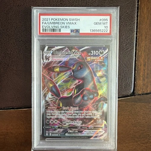 2021 Pokemon SWSH Evolving Skies Umbreon VMAX #095/203 PSA 10 GEM MINT