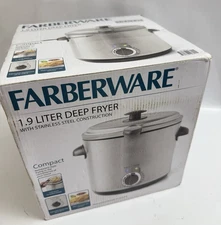 Farberware Electric Deep Fryer Round Countertop 1.9 Liter