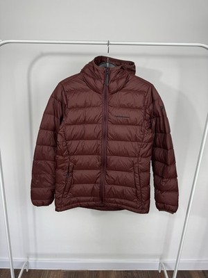 Peak Performance Women Hooded Down Puffer Jacket Burgundy Winter M Size