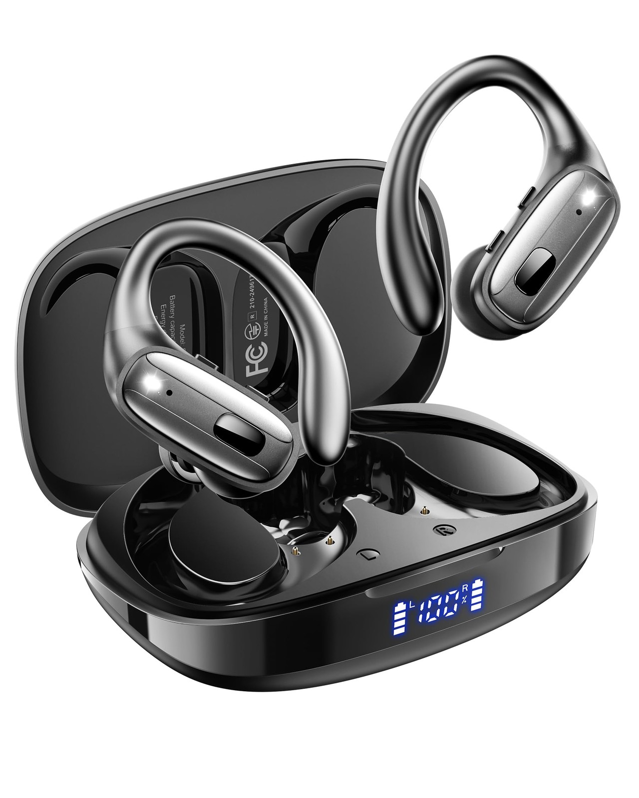 Wireless Sports Earbuds with Bluetooth 5.4 and ENC Noise Cancellation-image