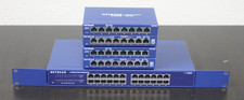 Lot of 5 - NetGear Gigabit Switches W/power Adapters - TESTED - Fast Shipping