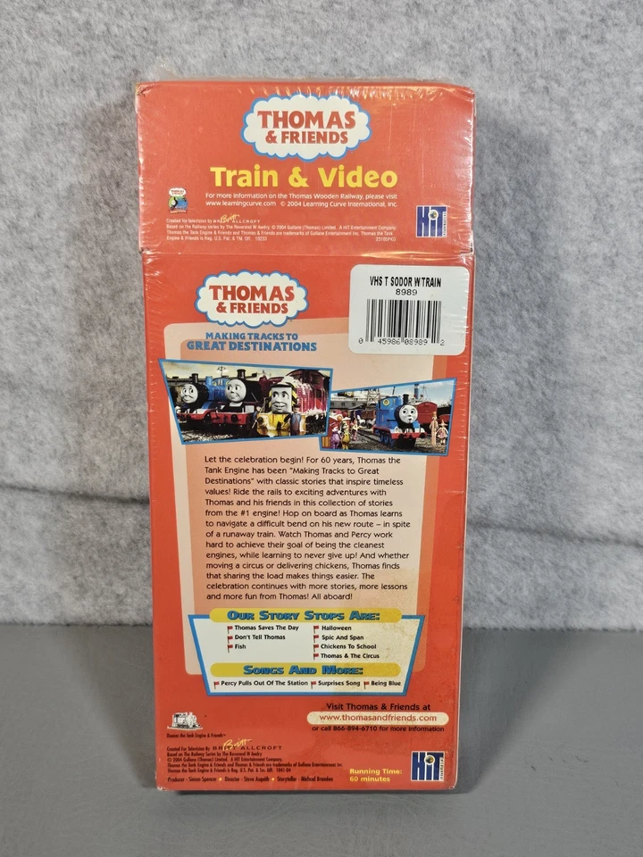 Thomas & Friends Sodor Celebration Limited Edition VHS Tape 2004 Toy Train - Image 2 of 4