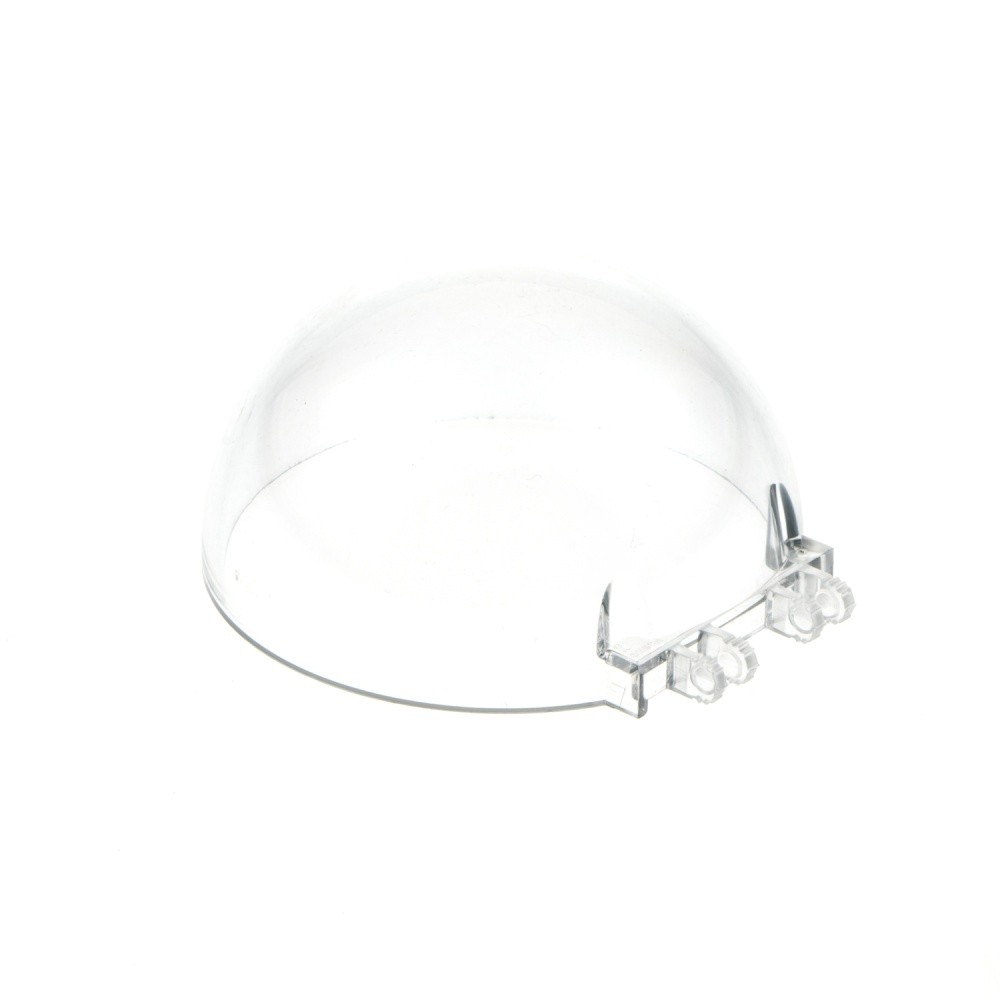 1x Lego Windshield B-Ware worn 8x8x3 transparent white round 95198