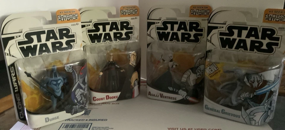 Lote de 10 series animadas Star Wars Clone Wars Cartoon Network Foto 2 de 4