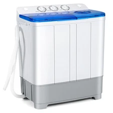 Giantex Twin Tub  Portable Mini Washing Machine Washer 13.2lb&Spinner 8.8lb Blue