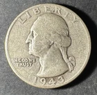 1943-P Silver Washington Quarter (Circulated) - (#2057) Very Fine Condition