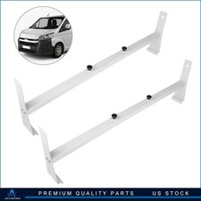 Pickup Truck Cap Topper 2 Bar Camper Shell Roof Van Ladder Rack Adjustable Steel