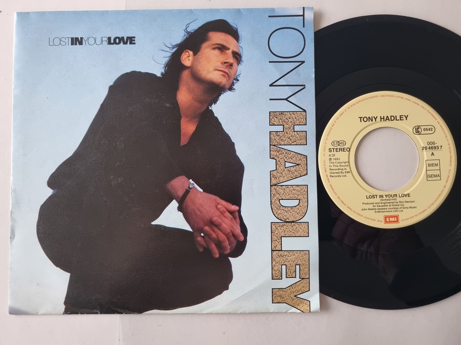 Tony Hadley - Lost In Your Love 7'' Vinyl Europe/ Spandau Ballet