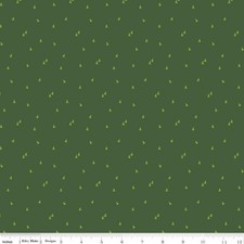 1/4 Yard 9x42 Riley Blake "Seasonal Basics" Trees Green Christmas Quilt Cotton