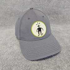 Smartwool Hat Baseball Cap Wool Blend OSFM Flex Fit Gray Knit Wit Patch Dad Cap