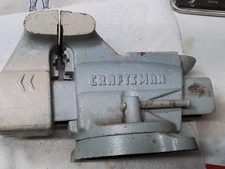 Vintage Craftsman Bench Vise with Swivel Base No. 391-5180 Made In Japan