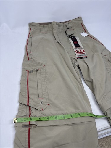 OTB One Tough Brand Zip Off Convertible Khaki Cargo Pants Shorts Boys Sz 12 NWT - Picture 4 of 24