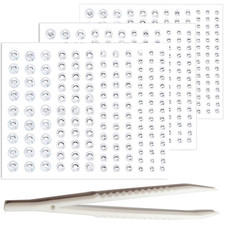 Go 3 Sheets of Self Adhesive Face/Hair Gems Rhinestones,Eye Gems Diamonds Cryst