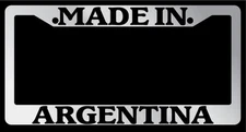 Chrome License Plate Frame Made In Argentina Auto Accessory 1057