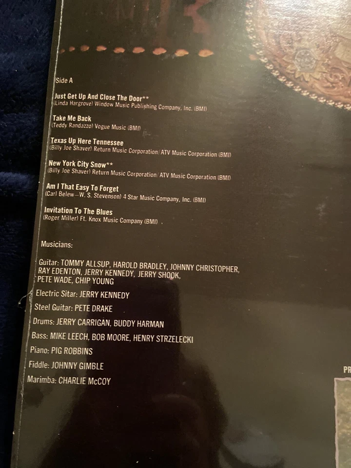 "Tejano Tex Mex" Johnny Rodriguez "Just Get Up and Close the Door" "Rare LP" - Image 3 of 4