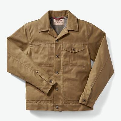 Filson Tin Cloth Short Lined Cruiser Jacket Dark Tan